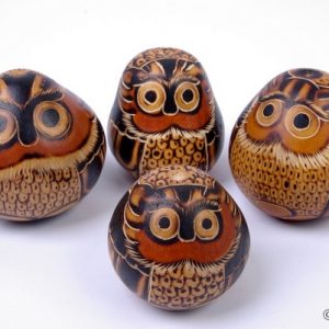 Pumpkin rattle - owl